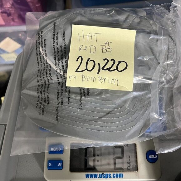 Dover Bluff Mens Snapback Hat Gray Adjustable Brimmed Outdoor Logo Cap One Size - Picture 7 of 7